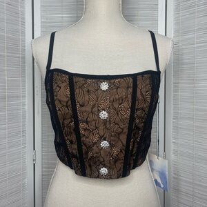 Majorelle Carly Busteir Top Black Size S New with Tags